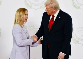 LA PRESIDENTE DEL CONSIGLIO GIORGIA MELONI, DONALD TRUMP PRESIDENTE USA (Imagoeconomica)