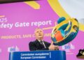 On 5 March 2026, Michael McGrath, European Commissioner for Democracy, Justice the Rule of Law, and Consumer Protection, gives a press conference on the Safety Gate 2025 report.