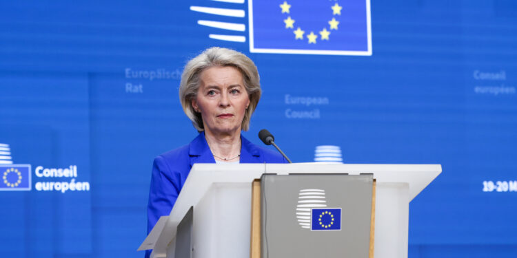 Ursula von der Leyen alla conferenza stampa a margine del Consiglio europeo, 19/03/26 [EU Council]
