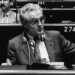 Settembre 1984, Lionel Jospin durante una sessione plenaria del Parlamento europeo [foto: European Parliament]