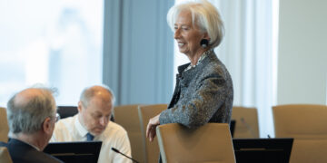 Christine Lagarde arrives at the Governing Council meeting prior to the ECB press conference on 19 March 2026 in Frankfurt. [credits: Dirk Claus/ECB]
