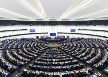Una panoramica dell'aula del Parlamento Europeo a Strasburgo (Photo: Wikicommons)