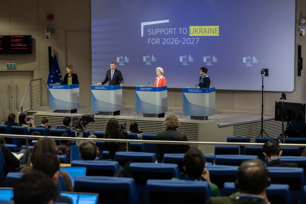 The EU is pressing ahead with the €90 billion package for Kyiv and is finalising the details of how and when the funds will be disbursed, with a focus on drones