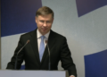 Il commissario per l'Economia, Valdis Dombrovskis [Atene, 23 aprile 2026]
