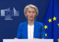 La presidente della Commissione europea, Ursula von der Leyen [Bruxelles, 13 aprile 2026]
