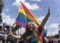 ROMA PRIDE 2023, CORTEO, MANIFESTAZIONE, DIRITTI LGBTQ+, BANDIERA ARCOBALENO Source: Imagoeconomica