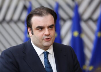 Il presidente dell'Eurogruppo, Kyriakos Pierrakakis [foto: Alexandros Michailidis/imagoeconomica]