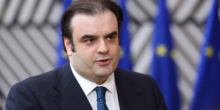 Il presidente dell'Eurogruppo, Kyriakos Pierrakakis [foto: Alexandros Michailidis/imagoeconomica]