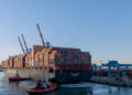 Logistica, porto di Genova. Source: Imagoeconomica via Psaitaly.com