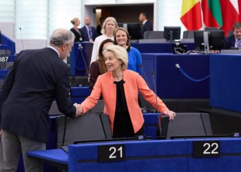 Ursula von der Leyen alla plenaria di Strasburgo, 20 maggio [Foto: EC - Audiovisual Service]