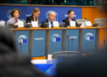 Il vicepresidente della BCE, Luis de Guindos, in audizione in commissione Affari economici [Bruxelles, 4 maggio 2026. Foto: European Parliament