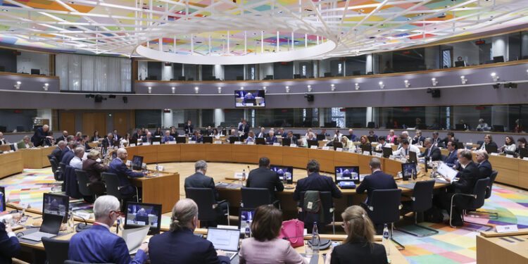 La riunione dell'Ecofin [Bruxelles, 5 maggio 2026. Foto: European Council]