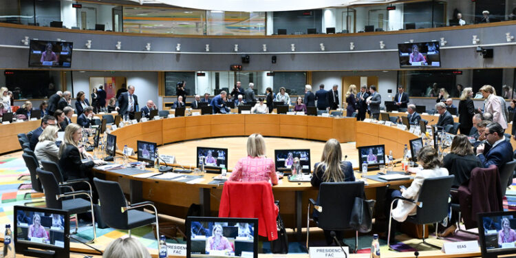 La riunione dei ministri degli Esteri dell'UE [Bruxelles, 11 maggio 2026. Foto: European Council]