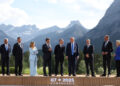 Preparazione della foto di famiglia all'ultimo Summit del G7, nel giugno 2025, ad Alberta, in Canada. Source: EU Council