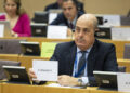 L'eurodeputato Nicola Zingaretti durante uno scambio di opinioni con Dubravka Šuica, Commissaria per il Mediterraneo, febbraio 2026. Crediti:Parlamento europeo