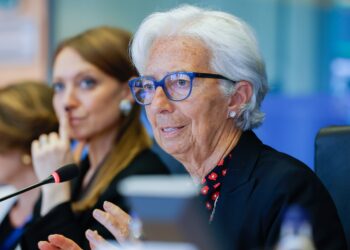 La presidente della BCE, Christine Lagarde, in audizione alla commissione Econ del Parlamento europeo (22 giugno 2026). Source: European Union 2026 - Source : EP. Photographer: Philippe BUISSIN