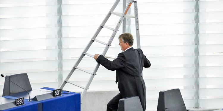 Parlamento europeo di Strasburgo, lavori in corso [Foto: Imagoeconomica]