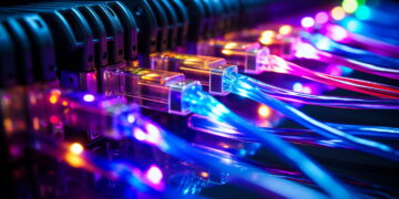 Allaccio reti fibra ottica [foto: imagoeconomica]