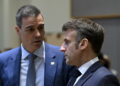 Il primo ministro spagnolo, Pedro Sanchez, e il presidente della Repubblica francese, Emmanuel Macron (Fonte: Imagoeconomica)