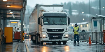 Tir alla dogana. Crediti: Carlo Carino via Imagoeconomica