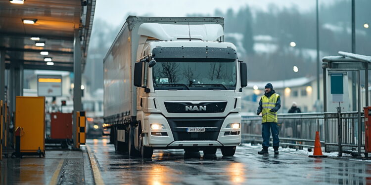Tir alla dogana. Crediti: Carlo Carino via Imagoeconomica