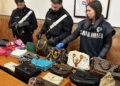 CARABINIERI NOTIFICANO SEQUESTRO DI BENI PER OLTRE MEZZO MILIONE DI EURO A PERICOLOSO NARCOTRAFFICANTE ROMANO BORSE CONTRAFFATTE. Contraffazione. Design. [Fonte: imago economica]