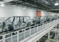Fabbrica di automobili elettriche Rivian. Crediti: Imagoeconomica via Rivian X