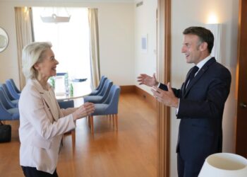 La presidente della Commissione europea Ursula von der Leyen e il presidente francese Emmanuel Macron in Montenegro [Foto: EC - Audiovisual Service]