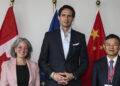 Julie Dabrusin, Wopke Hoekstra e Huang Runqiu [Foto: EC - Audiovisual Service]