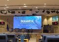 La sala stampa di Palazzo Berlaymont dove è avvenuta la presentazione di OceanEye Fonte : Eunews]