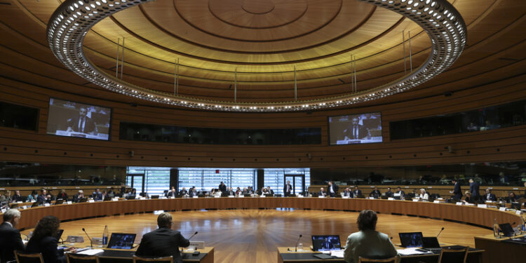 Il consiglio Affari interni, mentre discute di immigrazione [Lussemburgo, 4 giugno 2026. Foto: European Council]