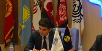 Orkhan Zeynalov, vice ministro per l'Energia dell'Azerbaijan [Foto: governo azero https://minenergy.gov.az/en/xeberler-arxivi/energetika-nazirliyinde-beynelxalq-emekdasliq-sobesinin-mudiri-vezifesine-yeni-teyinat-olub]