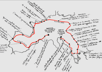 Foto dell'itinerario di viaggio di Carnovalini e Rastello tratta dal libro 'Due nonni a piedi nella nostra Europa'.