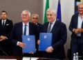 Il ministro degli Affari esteri, Antonio Tajani, e il presidente di Unioncamere, Andrea Prete. Source: Unioncamere