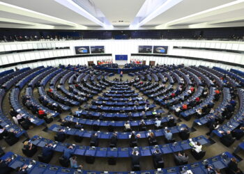 L'aula plenaria del Parlamento europeo a Strasburgo. Source: Imagoeconomica