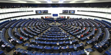 L'aula plenaria del Parlamento europeo a Strasburgo. Source: Imagoeconomica