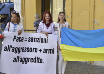 Sit-in della comunità ucraina [Roma, 19 maggio 2022. Foto: Paolo Cerroni/imagoeconomica]