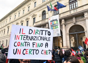 Sciopere generale e manifestazione pro-Palestina [Bari, 10 marzo 2025. Foto: Saverio de Giglio/imagoeconomica]