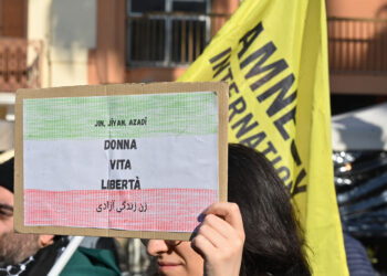 Manifestazione a sostegno del movimento 'Donna, Vita, Libertà'. Source: Saverio De Giglio via Imagoeconomica