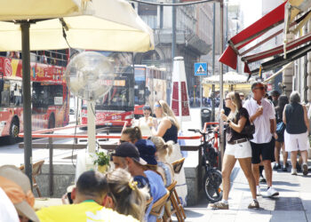 Emergenza caldo a Milano: Clemente Marmorino via Imagoeconomica