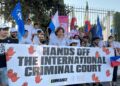 2025 demonstration in support of the ICC and international law - Source: Eumans