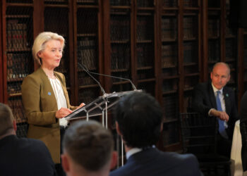 La presidente della Commissione europea a Cork per l'inaugurazione della presidenza irlandese del Consiglio UE. Crediti: Commissione europea