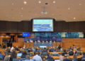 Foto dell'evento “Il futuro della mobilità in Europa: coniugare decarbonizzazione, competitività ed eccellenza industriale europea”. Crediti: Canali social della delegazione europea di Confindustria