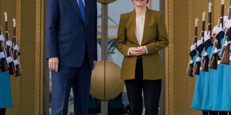 RECEP TAYYIP ERDO?AN PRESIDENTE DELLA TURCHIA, URSULA VON DER LEYEN PRESIDENTE COMMISSIONE EUROPEA