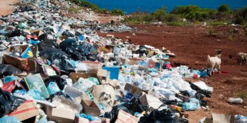 Discarica di rifiuti in Albania. Crediti: Antoine Giret via Unsplash