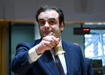 Il presidente Kyriakos Pierrakakis apre la riunione dell'Eurogruppo. 9 luglio 2026. Source: Council EU