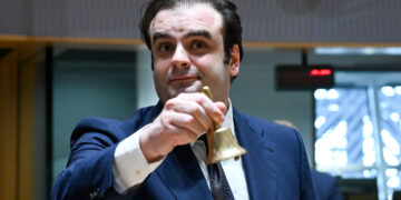 Il presidente Kyriakos Pierrakakis apre la riunione dell'Eurogruppo. 9 luglio 2026. Source: Council EU