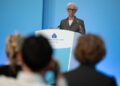 La presidente della BCE, Christine Lagarde [Francoforte, 23 luglio 2026. Foto: Felix Schmidt/ECB]