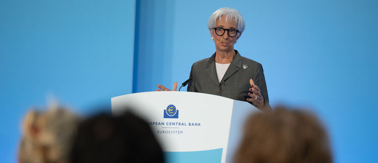 La presidente della BCE, Christine Lagarde [Francoforte, 23 luglio 2026. Foto: Felix Schmidt/ECB]