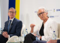 Il governatore della banca centrale del Canada, Tiff Macklem, e la presidente della BCE, Christine Lagarde [Sintra, 1 luglio. Foto: Sérgio Garcia/Your Image for ECB]